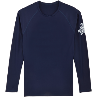 Others Printed - Unisex Long Sleeves Rashguards Solid, Navy front Others Printed - Unisex Long Sleeves Rashguards Solid, Navy front