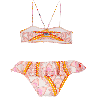 Damen Andere Bedruckt - Zweiteiliger Mandala Badeanzug für Mädchen, Camellia Rückansicht