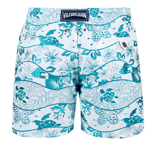 Hombre Bordados Bordado - Bañador con bordado Vague Heritage para hombre - Edición Limitada, Blanco back Hombre Bordados Bordado - Bañador con bordado Vague Heritage para hombre - Edición Limitada, Blanco back