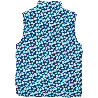 Others Printed - Unisex Reversible Sleeveless Jacket Blurred Turtles, Navy details view 2