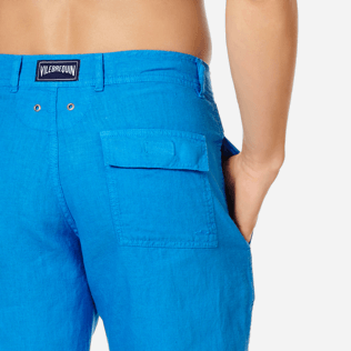 Men Others Solid - Men straight Linen Bermuda Shorts Solid, Atoll supp1 Men Others Solid - Men straight Linen Bermuda Shorts Solid, Atoll supp1