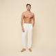 Hombre Autros Liso - Pantalón liso en tejido terry unisex, Blanco tiza vista frontal desgastada Hombre Autros Liso - Pantalón liso en tejido terry unisex, Blanco tiza vista frontal desgastada