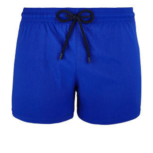Uomo Classico corto Unita - Costume da bagno uomo elasticizzato corto e aderente tinta unita, Blu nettuno front Uomo Classico corto Unita - Costume da bagno uomo elasticizzato corto e aderente tinta unita, Blu nettuno front