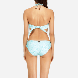 Mujer Bottoms Estampado - Braguitas de bikini con estampado Hypnotic Turtles para mujer, Laguna supp2 Mujer Bottoms Estampado - Braguitas de bikini con estampado Hypnotic Turtles para mujer, Laguna supp2