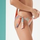 Damen Klassische Höschen Bedruckt - Plumes Mini-Bikinihose zum Binden für Damen, Guava Details Ansicht 1