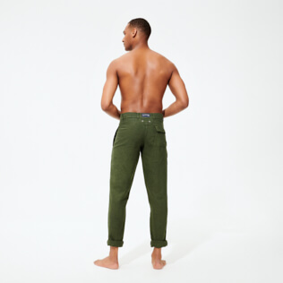 男款 Others 纯色 - 男士纯色亚麻直筒长裤, Pepper backworn 男款 Others 纯色 - 男士纯色亚麻直筒长裤, Pepper backworn