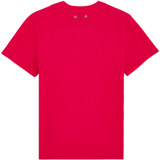 Homme AUTRES Uni - T-Shirt Col V en Coton Mercerisé Homme Uni, Groseille back Homme AUTRES Uni - T-Shirt Col V en Coton Mercerisé Homme Uni, Groseille back
