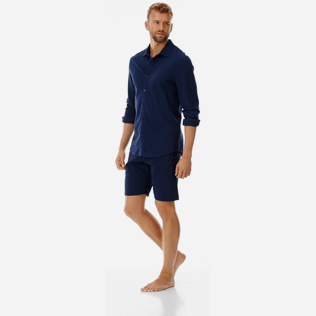 Homme AUTRES Uni - Chemise Coton Piqué Homme Massimo Vitali, Bleu marine supp3 Homme AUTRES Uni - Chemise Coton Piqué Homme Massimo Vitali, Bleu marine supp3
