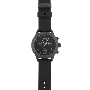 050 Solid - Turtle scales Stainless steel chrono watchcase, Black front 050 Solid - Turtle scales Stainless steel chrono watchcase, Black front