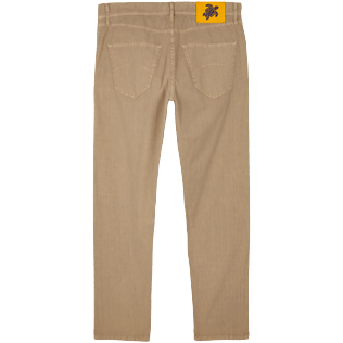 Hombre Autros Liso - Pantalones de lino y algodón con 5 bolsillos para hombre, Safari back Hombre Autros Liso - Pantalones de lino y algodón con 5 bolsillos para hombre, Safari back