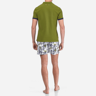 Men Others Solid - Men Cotton Pique Polo shirt Solid, Moss backworn Men Others Solid - Men Cotton Pique Polo shirt Solid, Moss backworn