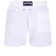 Men Classic Solid - Men Swimwear Solid, White back view