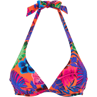 Damen Bügel-Bikini Bedruckt - Porto Rico Bikinioberteil mit Bügel für Damen, Bright orange front Damen Bügel-Bikini Bedruckt - Porto Rico Bikinioberteil mit Bügel für Damen, Bright orange front