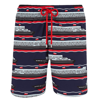 Homme CLASSIQUE LONG Imprimé - Maillot de bain Homme Long Stretch VBQ Cruise Lines, Bleu nuit front Homme CLASSIQUE LONG Imprimé - Maillot de bain Homme Long Stretch VBQ Cruise Lines, Bleu nuit front