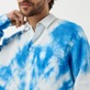 Homme AUTRES Imprimé - Chemise en lin homme Spirales Tie & Dye, Bleu ciel vue de détail 6