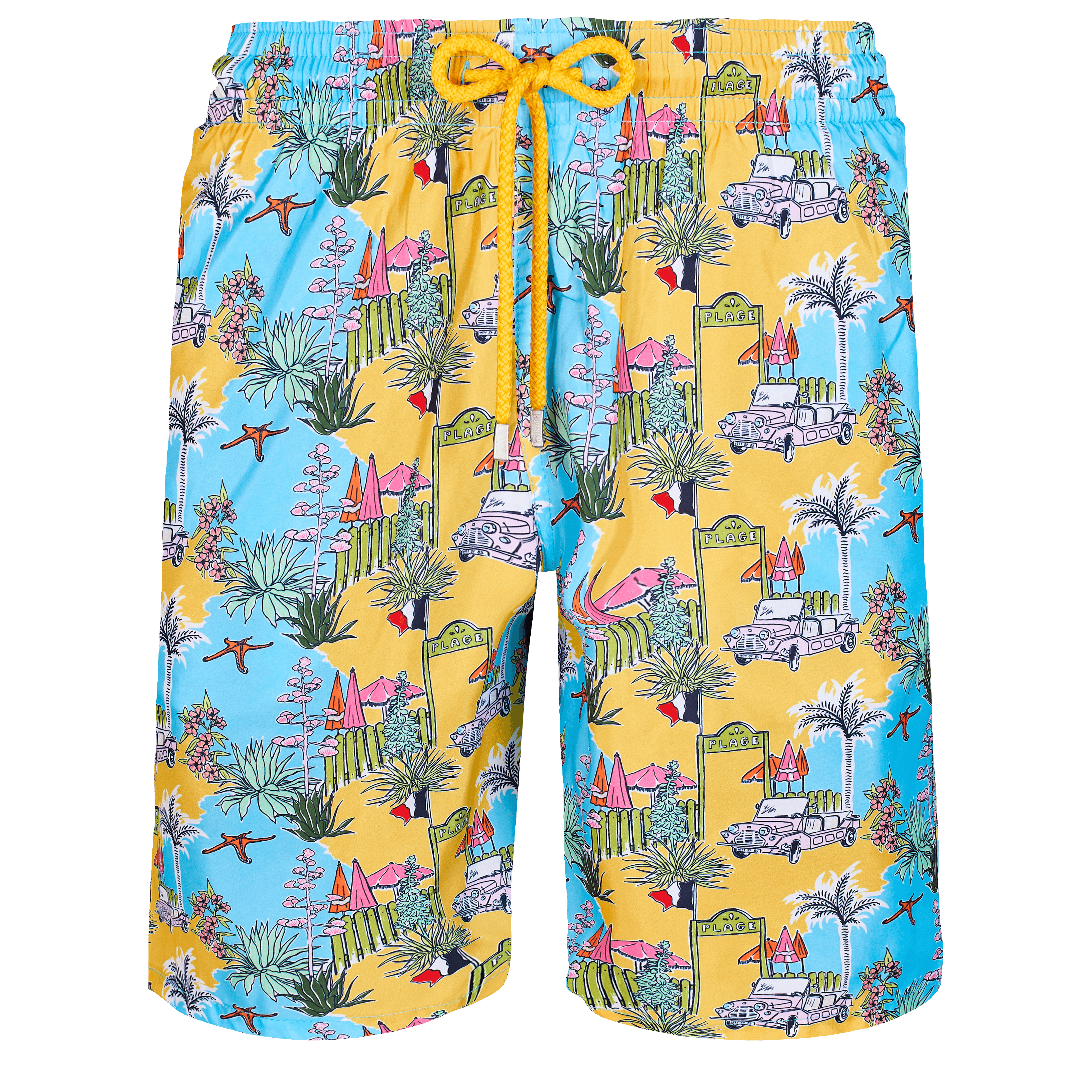 Horizon-t Beach Shorts Dark Summer Cartoon Mens Fashion Quick Dry Beach Shorts Cool Casual Beach Shorts