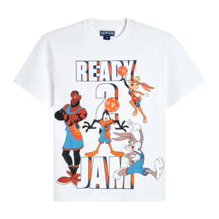 Imagen de Hombre Autros Estampado - Camiseta de algodón Ready 2 Jam para hombre, Blanco tiza vista frontal Imagen de Hombre Autros Estampado - Camiseta de algodón Ready 2 Jam para hombre, Blanco tiza vista frontal