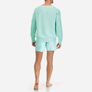 Men Others Solid - Men Cotton Linen Pullover Solid, Lagoon backworn Men Others Solid - Men Cotton Linen Pullover Solid, Lagoon backworn