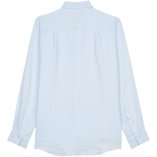 Uomo Altri Unita - Camicia uomo in lino tinta unita, Azzurro cielo back Uomo Altri Unita - Camicia uomo in lino tinta unita, Azzurro cielo back