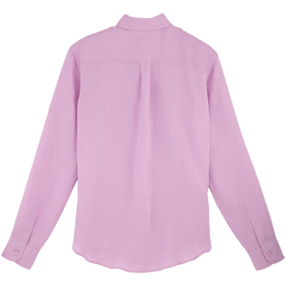 女款 Others 纯色 - 女士纯色长袖亚麻衬衫, Pink quartz back 女款 Others 纯色 - 女士纯色长袖亚麻衬衫, Pink quartz back