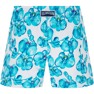 Girls Others Printed - Girls Swim Short Orchidees, White back view