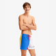Men Classic Embroidered - Men Swimwear multicolor placed embroidery Vilebrequin squale - Vilebrequin x JCC+ - Limited Edition, White frontworn Men Classic Embroidered - Men Swimwear multicolor placed embroidery Vilebrequin squale - Vilebrequin x JCC+ - Limited Edition, White frontworn