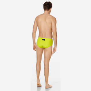 Uomo Slip e Boxer Unita - Slip mare uomo aderenti a tinta unita, Verde brillante backworn Uomo Slip e Boxer Unita - Slip mare uomo aderenti a tinta unita, Verde brillante backworn