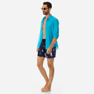 Hombre Bordados Bordado - Bañador bordado con estampado Porto Cervo para hombre - Edición limitada, Azul marino supp2 Hombre Bordados Bordado - Bañador bordado con estampado Porto Cervo para hombre - Edición limitada, Azul marino supp2