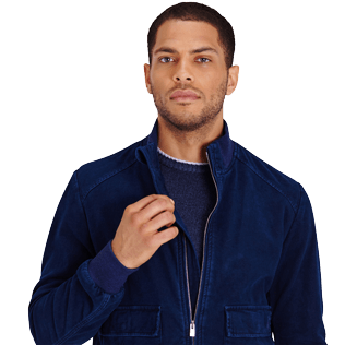 男款 Others 纯色 - Men Varsity Jacket, Jeans blue supp1 男款 Others 纯色 - Men Varsity Jacket, Jeans blue supp1
