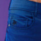 Uomo Cintura piatta Unita - Costume da bagno uomo con cintura piatta tinta unita, Blu mare dettagli vista 3