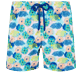 男款 Others 印制 - Men Swimwear Ultra-light and packable Urchins & Fishes, White 正面图